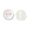 2-Hole Shell Flat Round Buttons BUTT-P012-11-2