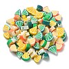 100Pcs 4 Colors Orange Shape Handmade Polymer Clay Beads CLAY-CJ0001-63-3