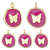 10Pcs Brass Enamel Pendants KK-BBC0020-43-1