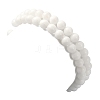 Natural Malaysia Jade Round Beaded Bracelets Sets BJEW-JB09541-3