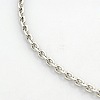 Tarnish Resistant Men's 304 Stainless Steel Cable Chain Necklaces STAS-O037-12P-1