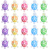 30Pcs UV Plating Transparent Acrylic Beads TACR-SC0002-77-1