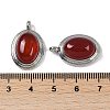 Natural Carnelian(Dyed & Heated) Pendants KK-P283-54P-01-3