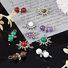 40Pcs 10 Styles Natural Gemstone Pendants G-TA0001-88-5