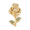 Brass Micro Pave Cubic Zirconia Pendants LS-KK-H525-05D-G-1