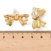 304 Stainless Steel Micro Pave Cubic Zirconia Stud Earrings EJEW-D309-04G-5