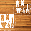 PET Hollow Out Drawing Painting Stencils DIY-WH0391-0804-2