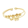 Brass Cuff Bangles BJEW-F526-03G-4