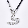 CCB Plastic Enamel Pendant Necklaces NJEW-T008-03B-5