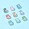 20Pcs UV Plating Transparent Acrylic Beads OACR-FS0002-39-7