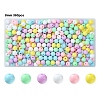 36Pcs 6 Colors Opaque Acrylic Beads MACR-YW0003-24B-1