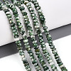 Natural Green Spot Jasper Beads Strands G-T141-41-1