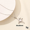 Vintage Stainless Steel Star Pendant Necklaces ZQ4868-11-1