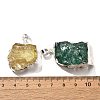 Raw Rough Natural Dyed Quartz Crystal Pendants G-G895-05S-M-3