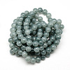 Baking Paint Crackle Glass Beads Strands X-DGLA-Q023-8mm-YS34-3