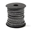 2 Row Platinum Aluminum Studded Faux Suede Cord LW-D005-01P-1