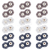  24Pcs 4 Colors Alloy Snap Buttons FIND-NB0003-67-1