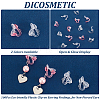 DICOSMETIC 100Pcs 2 Colors Eco-friendly Plastic Clip-on Earring Findings KY-DC0001-09-4