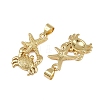 Brass Pendants KK-I358-057G-3