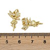 Brass Micro Pave Cubic Zirconia Pendants KK-I358-029G-3
