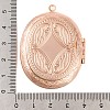 Rack Plating Brass Locket Pendants KK-K277-09RG-3