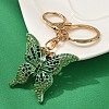 Butterfly Alloy Rhinestone Keychain KEYC-YW00114-03-1