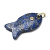 Natural Lapis Lazuli Pendants X-KK-D021-05G-G-2