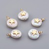 Natural Cultured Freshwater Pearl Pendants PEAR-F008-04G-1