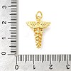 Rack Plating Brass Micro Pave Cubic Zirconia Pendants KK-S396-44G-3