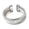 Iron Multi-strand Snake Chain Cuff Bangles for Women BJEW-P390-01A-P-2