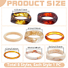 8Pcs 8 Styles Acrylic & Resin Bangles for Women BJEW-UN0001-94-3