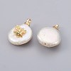 Natural Cultured Freshwater Pearl Pendants PEAR-F008-08G-2