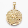 Real 18K Gold Plated 304 Stainless Steel Pendants X-STAS-H372-01A-1