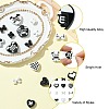 20Pcs 20 Styles Baking Paint Alloy Beads FIND-CJ0003-34-3