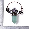 Natural Green Aventurine Faceted Pointed Bullet Big Pendants G-B073-01R-02-3