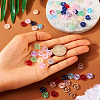  90Pcs 9 Colors Transparent Glass European Beads GLAA-TA0001-79-14