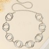 Double Ring Alloy Link Chain Waist Belly Chains for Women FS-WG31063-01-2
