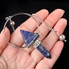 Natural Sodalite Dowsing Pendulum Big Pendants PW-WG0EC10-08-1