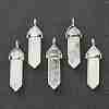 Natural Quartz Crystal Pointed Pendants G-M378-01P-A31-1