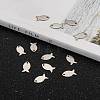 Tarnish Resistant 304 Stainless Steel Fish Charms LS-STAS-M037-08-5