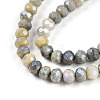 Ombre Effect Dyed Glass Beads Strands GLAA-C023-02-C11-A-3