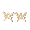 Brass Micro Pave Cubic Zirconia Pendants KK-S531-11G-A-1