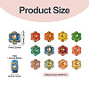 500Pcs Plastic Flower Beads KY-TADJ0001-07A-4