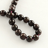 Natural Garnet Gemstone Bead Strands G-R263-6mm-2