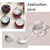 Brass Finger Ring/Brooch Sieve Findings KK-SC0002-65-6