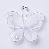 Polyester Butterfly Decoration DIY-WH0018-03F-2