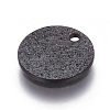 304 Stainless Steel Textured Pendants STAS-I098-01-10mm-B-2