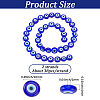 2 Strands Handmade Evil Eye Lampwork Beads Strands LAMP-PA0001-49-2