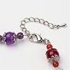 Natural & Synthetic Gemstone Beaded Bracelets BJEW-P065-11-3