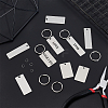 Unicraftale DIY Stamping Blank Tag Keychain Making Kit STAS-UN0039-58-5